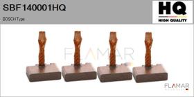 HQ SBF140001HQ - Jgo.Escobillas Motor Arranque