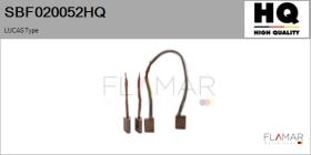 HQ SBF020052HQ - Jgo.Escobillas Motor Arranque