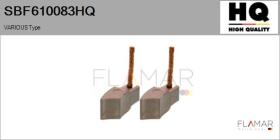 HQ SBF610083HQ - Jgo.Escobillas Motor Arranque