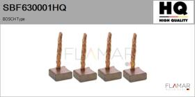HQ SBF630001HQ - Jgo.Escobillas Motor Arranque