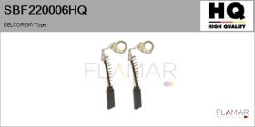 HQ SBF220006HQ - Jgo.Escobillas Motor Arranque