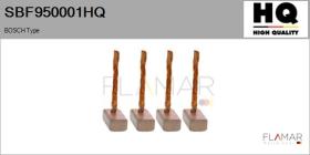 HQ SBF950001HQ - Jgo.Escobillas Motor Arranque