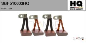 HQ SBF510603HQ - Jgo.Escobillas Motor Arranque