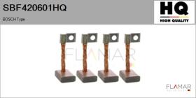 HQ SBF420601HQ - Jgo.Escobillas Motor Arranque
