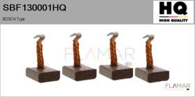 HQ SBF130001HQ - Jgo.Escobillas Motor Arranque