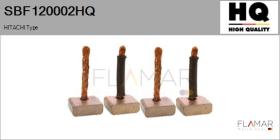 HQ SBF120002HQ - Jgo.Escobillas Motor Arranque