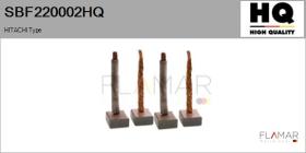 HQ SBF220002HQ - Jgo.Escobillas Motor Arranque