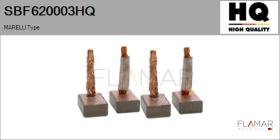 HQ SBF620003HQ - Jgo.Escobillas Motor Arranque