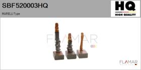 HQ SBF520003HQ - Jgo.Escobillas Motor Arranque