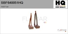 HQ SBF640051HQ - Jgo.Escobillas Motor Arranque