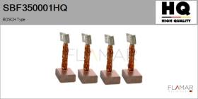 HQ SBF350001HQ - Jgo.Escobillas Motor Arranque