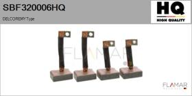 HQ SBF320006HQ - Jgo.Escobillas Motor Arranque