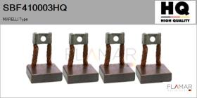 HQ SBF410003HQ - Jgo.Escobillas Motor Arranque