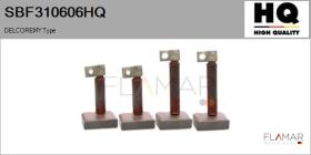HQ SBF310606HQ - Jgo.Escobillas Motor Arranque