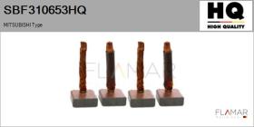 HQ SBF310653HQ - Jgo.Escobillas Motor Arranque
