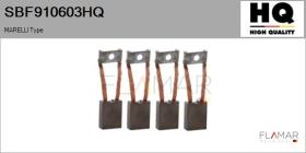 HQ SBF910603HQ - Jgo.Escobillas Motor Arranque