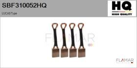 HQ SBF310052HQ - Jgo.Escobillas Motor Arranque