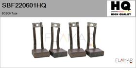 HQ SBF220601HQ - Jgo.Escobillas Motor Arranque