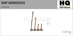 HQ SBF420052HQ - Jgo.Escobillas Motor Arranque