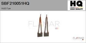 HQ SBF210051HQ - Jgo.Escobillas Motor Arranque