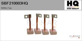 HQ SBF210003HQ - Jgo.Escobillas Motor Arranque