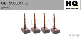 HQ SBF250001HQ - Jgo.Escobillas Motor Arranque
