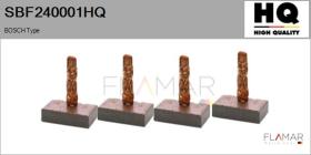 HQ SBF240001HQ - Jgo.Escobillas Motor Arranque