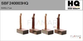 HQ SBF240003HQ - Jgo.Escobillas Motor Arranque