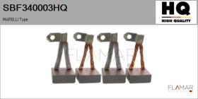 HQ SBF340003HQ - Jgo.Escobillas Motor Arranque