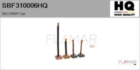 HQ SBF310006HQ - Jgo.Escobillas Motor Arranque