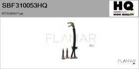 HQ SBF310053HQ - Jgo.Escobillas Motor Arranque