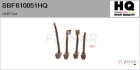 HQ SBF610051HQ - Jgo.Escobillas Motor Arranque