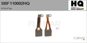 HQ SBF110002HQ - Jgo.Escobillas Motor Arranque