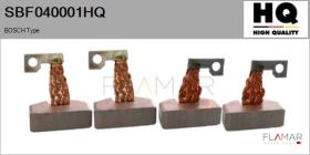 HQ SBF040001HQ - Jgo.Escobillas Motor Arranque
