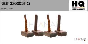 HQ SBF320003HQ - Jgo.Escobillas Motor Arranque