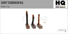 HQ SBF330003HQ - Jgo.Escobillas Motor Arranque