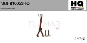 HQ SBF810053HQ - Jgo.Escobillas Motor Arranque