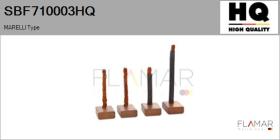 HQ SBF710003HQ - Jgo.Escobillas Motor Arranque