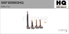HQ SBF920003HQ - Jgo.Escobillas Motor Arranque