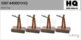 HQ SBF440001HQ - Jgo.Escobillas Motor Arranque