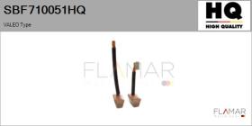HQ SBF710051HQ - Jgo.Escobillas Motor Arranque