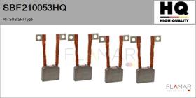 HQ SBF210053HQ - Jgo.Escobillas Motor Arranque