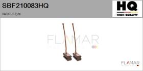 HQ SBF210083HQ - Jgo.Escobillas Motor Arranque