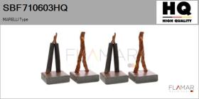 HQ SBF710603HQ - Jgo.Escobillas Motor Arranque