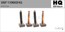 HQ SBF110602HQ - Jgo.Escobillas Motor Arranque