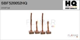 HQ SBF520052HQ - Jgo.Escobillas Motor Arranque