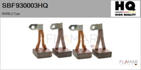 HQ SBF930003HQ - Jgo.Escobillas Motor Arranque