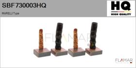 HQ SBF730003HQ - Jgo.Escobillas Motor Arranque