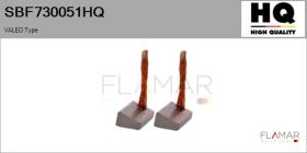 HQ SBF730051HQ - Jgo.Escobillas Motor Arranque