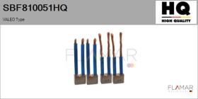 HQ SBF810051HQ - Jgo.Escobillas Motor Arranque